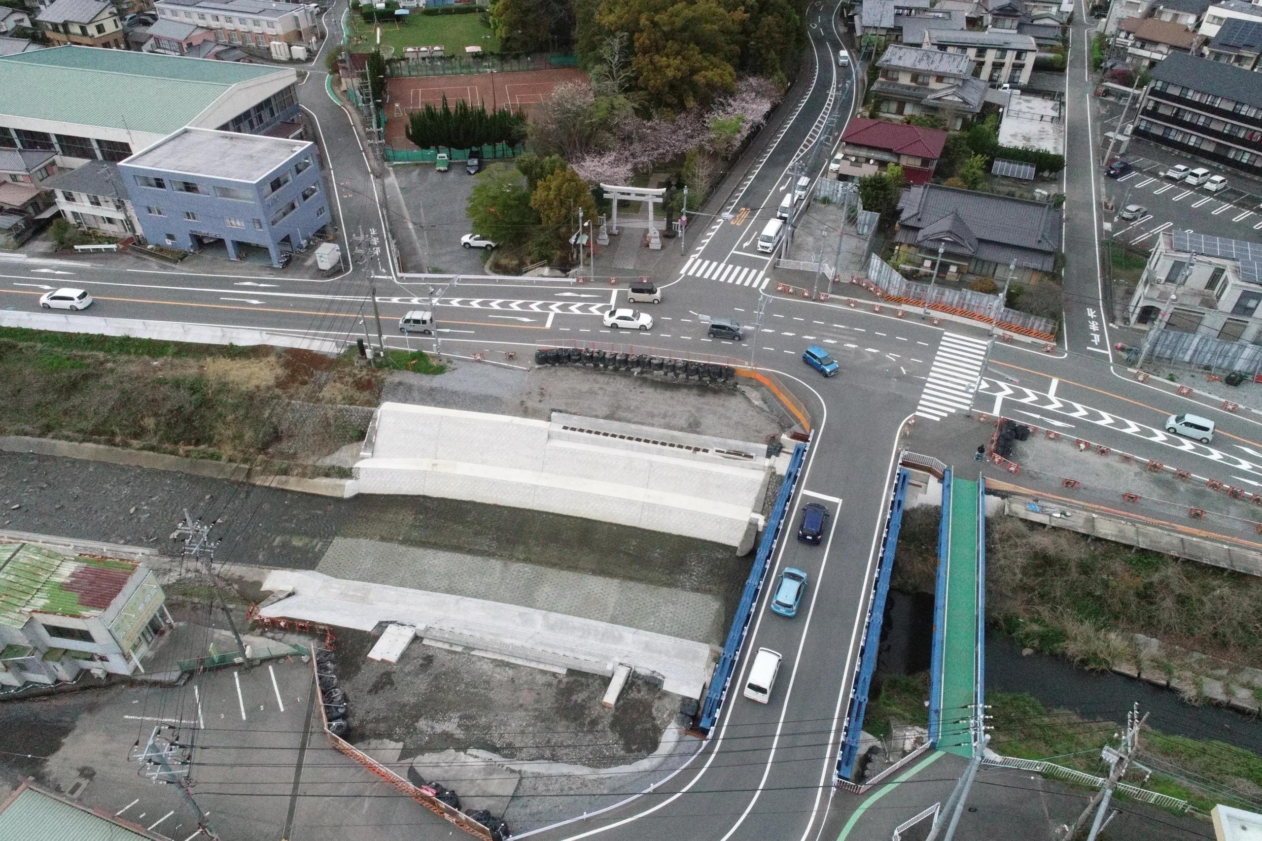 深沢橋架替事業　左岸下部工工事